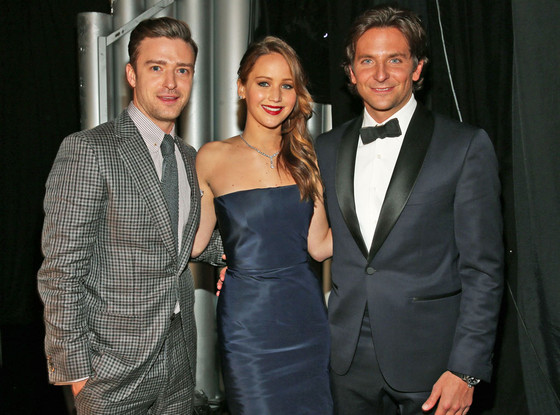 Justin Timberlake, Bradley Cooper, and Jennifer Lawrence, SAG Arrivals Justin Timberlake, Bradley Cooper, and Jennifer Lawrence, SAG Arrivals